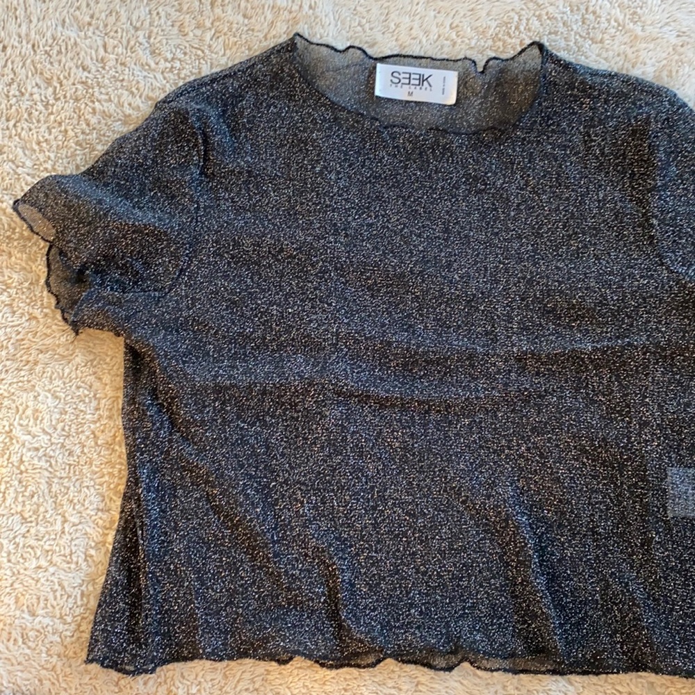 Sheer going out crop top